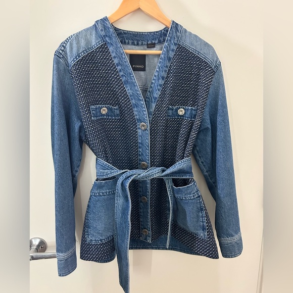 Pinko Denim & Tweed Jacket - Picture 1 of 4